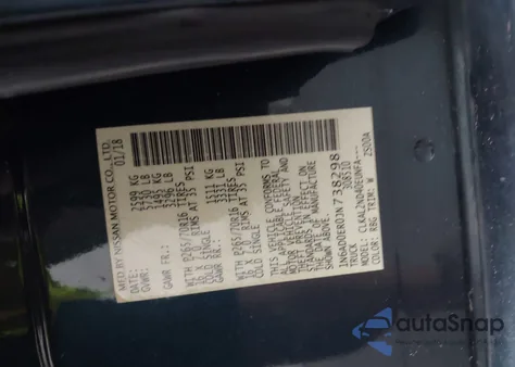 2018 Nissan Frontier Sv из США, поврежденный, VIN 1N6AD0ER0JN738298